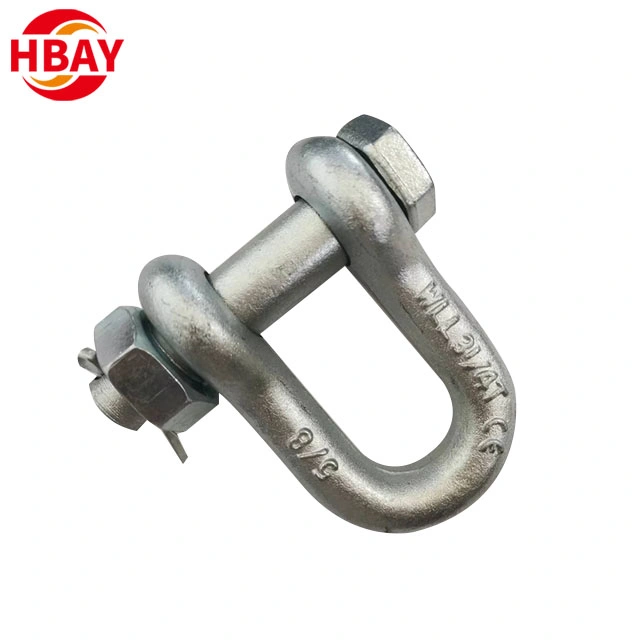 Custom Private Label Shackle G210 Screw Pin European Type Dee Shackle Spot Wholesale