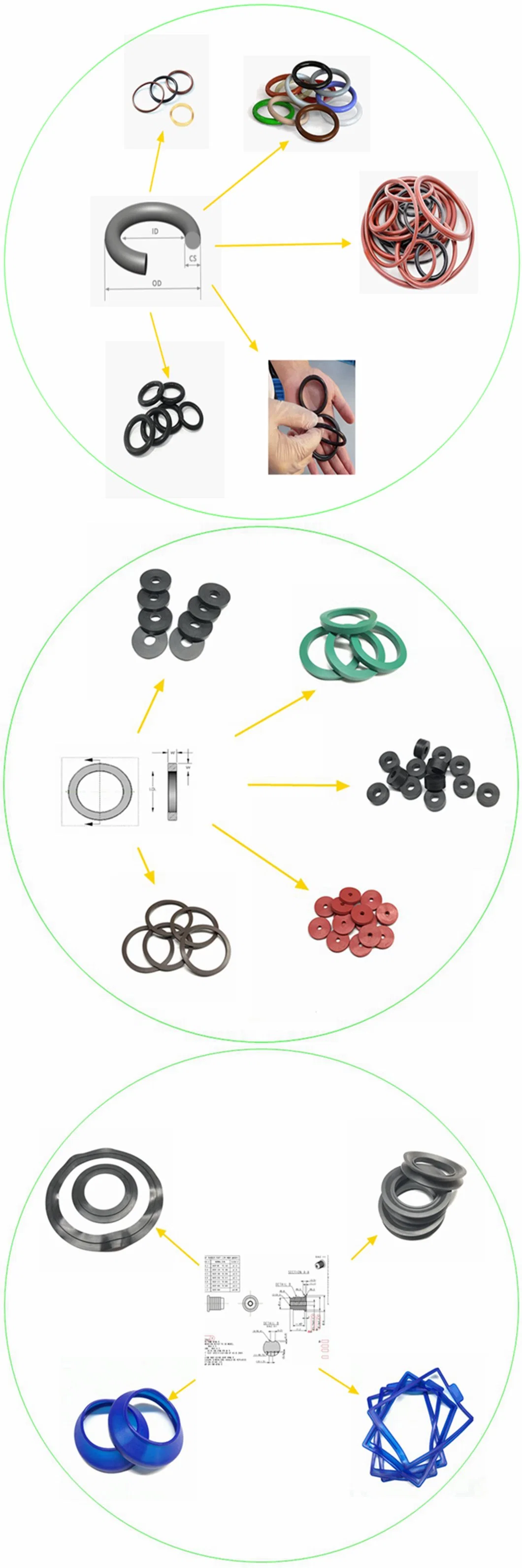 Industry Factory Manufacturer Supply Rubber Flat Gasket Seal