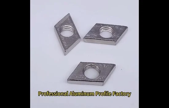 Profilo di estrusione di alluminio personalizzato 3030 4040 Dispositivo di fissaggio elastico a molla